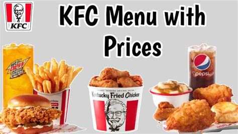 KFC Menu with Prices 2024 USA [UPDATED]