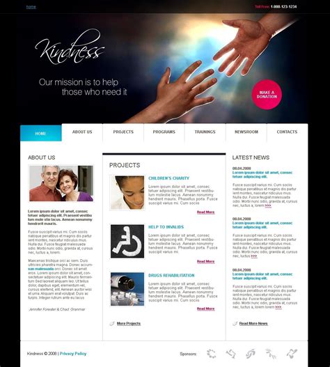 Charity Website Template #21464