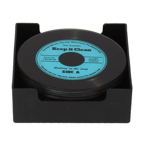 Official Musicology Vinyl Record Coaster, Set of 6 - GigGear