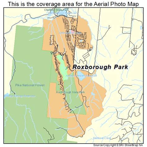 Aerial Photography Map of Roxborough Park, CO Colorado