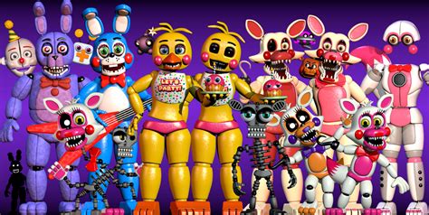 some FNaF models that I did by Adogopaper on DeviantArt