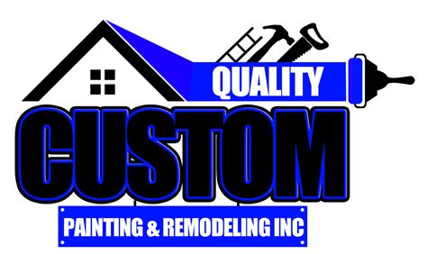 Bold, Professional, Construction Company Logo Design for Quality Custom Painting & Remodeling ...