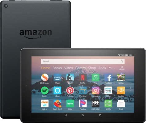 Customer Reviews: Amazon Fire HD 8 8" Tablet 16GB 8th Generation, 2018 Release Black B0794RHPZD ...