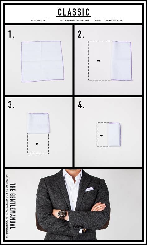 10 Ways to Fold a Pocket Square | The GentleManual