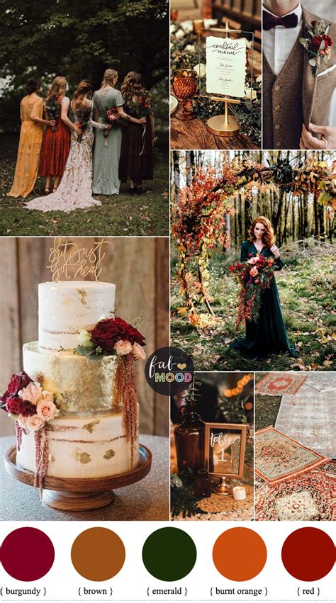 Fall Wedding Colors - Coloring