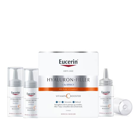 Buy Eucerin Hyaluron-Filler 3x Effect Vitamin C Booster 3x8ml · Qatar