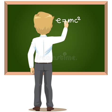 Fat Teacher Writing On Board Stock Vector - Illustration of education, humor: 28201460