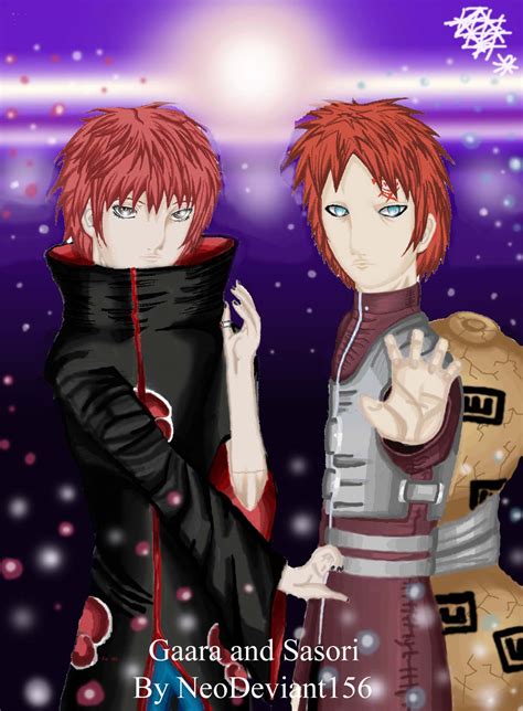 Gaara and Sasori by Neo-CriminalBlueRose on DeviantArt