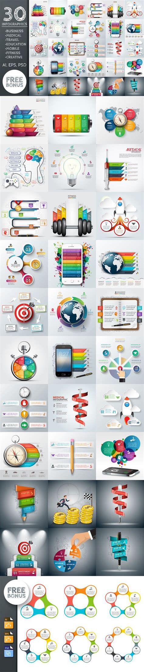 30 business infographic templates. Business Infographic. $15.00 | Infographic templates ...