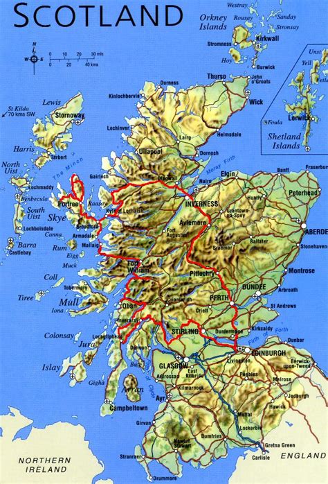 Scotland Tourist Map - Scotland • mappery