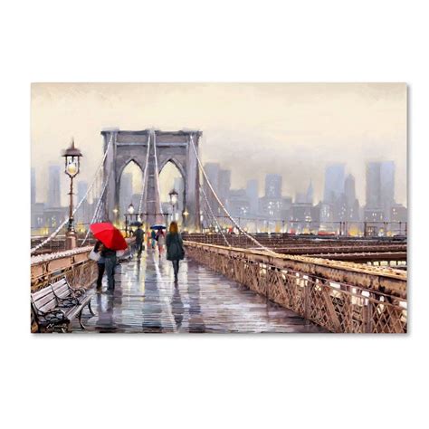 'Brooklyn Bridge' by The Macneil Studio Ready to Hang Canvas Wall Art | Bridge painting ...