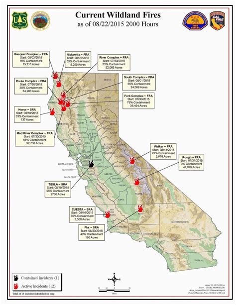 Fire Map California Fires Current Southern California Wildfire Map ...