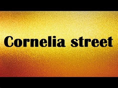 Taylor Swift - Cornelia Street (TRADUZIONE IN ITALIANO) - YouTube