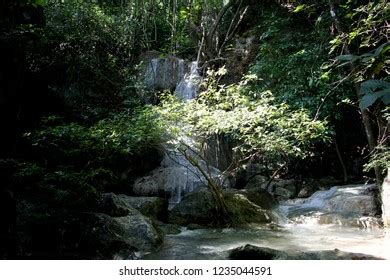 Erawan National Park Erawan Camping Kanchanaburi Stock Photo 1235044591 | Shutterstock