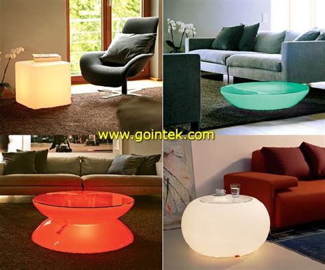 PE Material D82*H34cm Luminous Led Round Coffee Table | Flickr - Photo ...