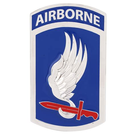 173rd Airborne Division Color Car Emblem