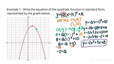 How To Write A Quadratic Equation Using 2 Points - Tessshebaylo