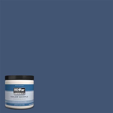 BEHR Premium Plus Ultra 8 oz. #HDC-CL-26 Champlain Blue Interior ...