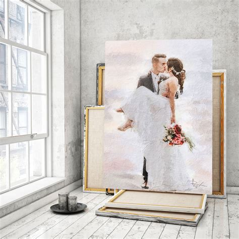 Custom WEDDING Painting on Canvas Bedroom Decoration Idea | Etsy