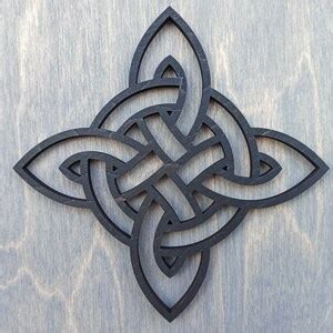 Witches Knot Wall Decor, Protective Witch's Knot Wood Wall Hanging ...