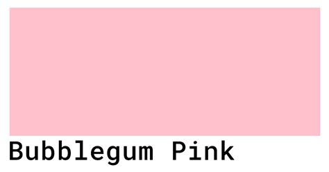 Bubblegum Pink Color Codes - The Hex, RGB and CMYK Values That You Need