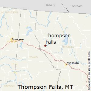 Thompson Falls Montana Map - Tourist Map Of English