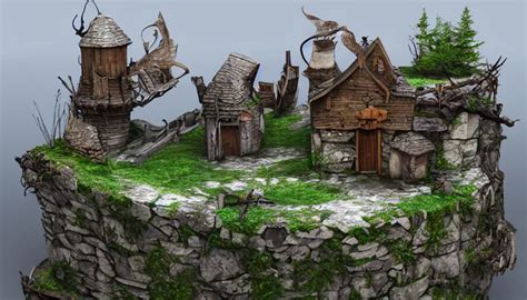 a 3D fantasy diorama,high | Stable Diffusion