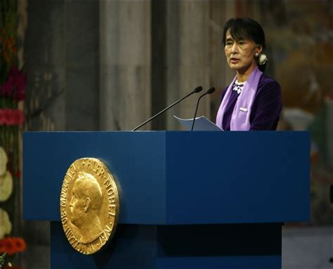 Aung San Suu Kyi gave her Nobel Peace Price Speech today, after 15 ...