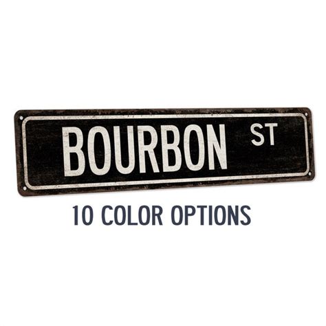 Bourbon Street Sign - Etsy