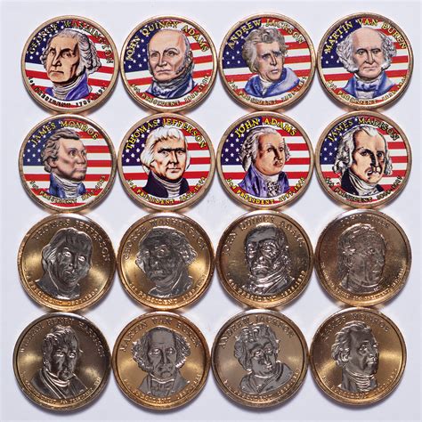 Colorized Presidential Dollars 16-Coin Lot - Numismax