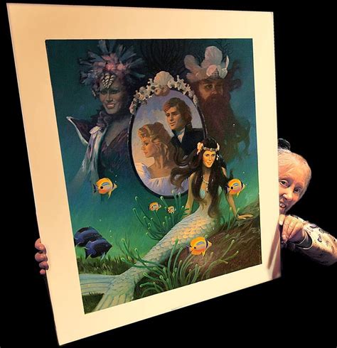 Shelley Duvall with the Little Mermaid cover painting for Faerie Tale Theatre. | Faerie tale ...