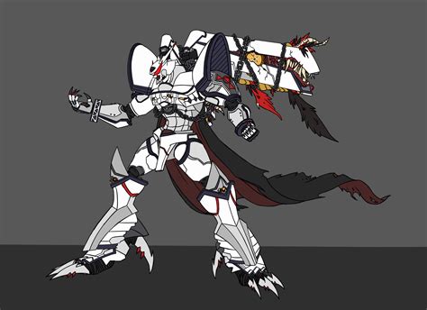 ArtStation - White Alphamon fanart