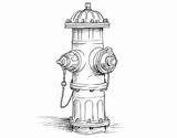 Fire Hydrant Coloring Page sketch template