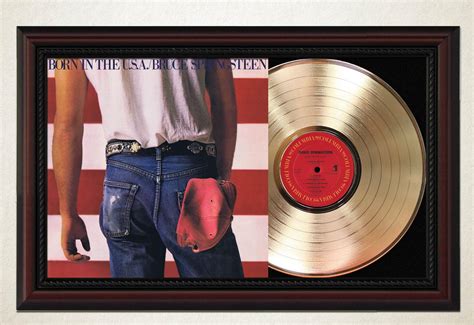 Bruce Springsteen – Born in the USA Cherry Wood Gold LP Record Sleeve ...