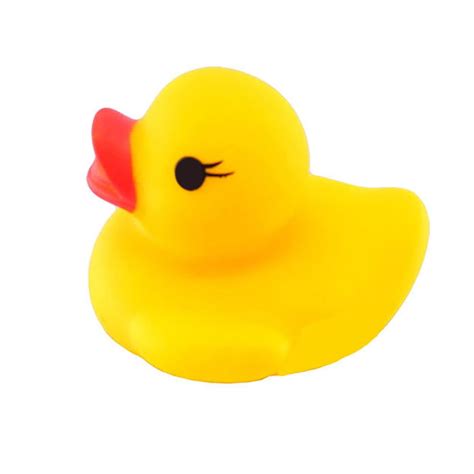 Xisheep 20pcs Cute Mini Yellow Rubber Ducks Bathing Floating Ducky Baby ...