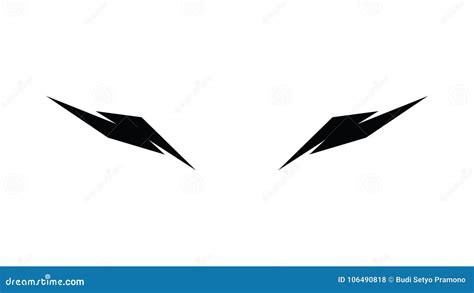 Set of Funny, Tribal, and Evil Eyes in the Dark Simple - Vector ...