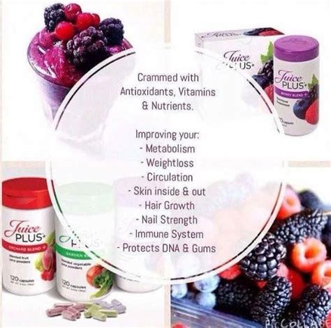 Juice Plus Health Benefits ~ Available at www.GottaGetHealthy.com ...