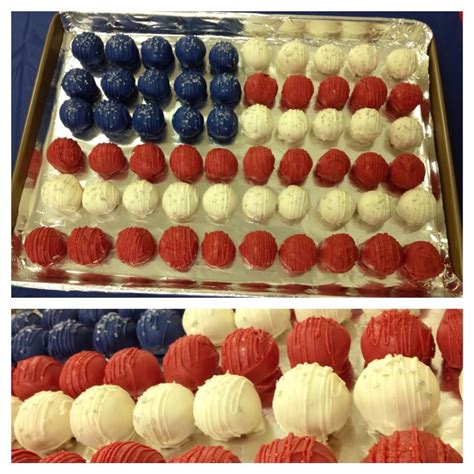 American flag cake balls | How to make cake, Baking sweets, Food themes