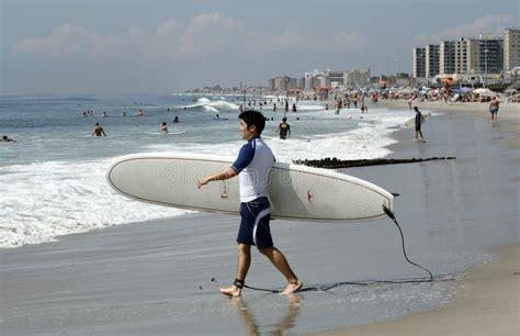 Rockaway Beach is Becoming Surfing Hub Editorial Photography - Image of ...