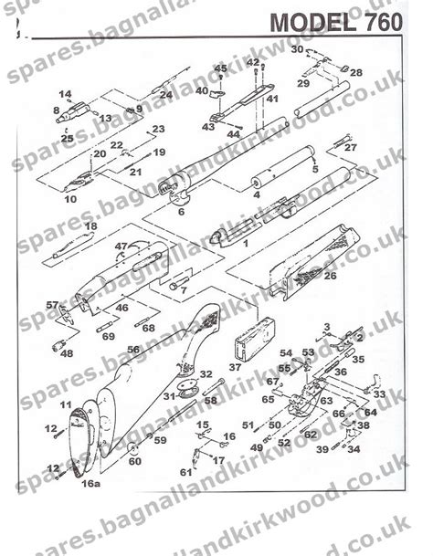 Remington 760 & 7600 Spare Parts - Bagnall and Kirkwood Airgun Spares