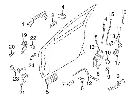 2008-2011 Ford Focus Handle Base 8S4Z-5426685-B | Online Ford Parts Catalog