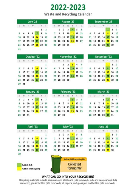 2023 Yonkers Garbage Pickup Calendar - Printable Word Searches