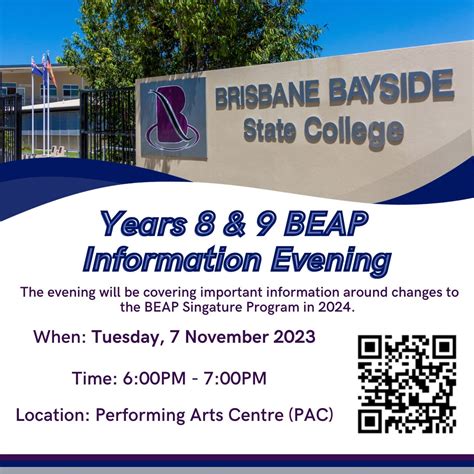 𝗬𝗲𝗮𝗿𝘀 𝟴 & 𝟵 𝗕𝗘𝗔𝗣... - Brisbane Bayside State College