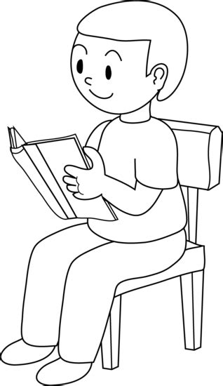 clipart of boy sitting in chair - Clipground