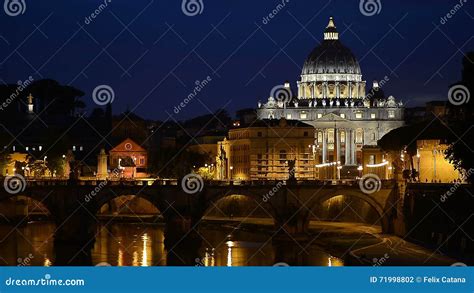 Rome at night stock footage. Video of italian, cupola - 71998802