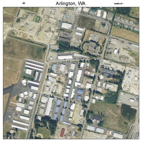 Aerial Photography Map of Arlington, WA Washington