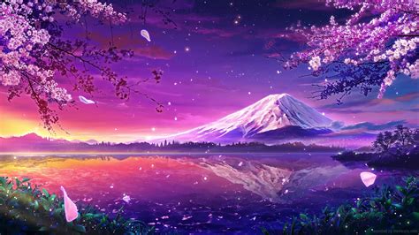 Mount Fuji Sakura Live Wallpaper - MoeWalls