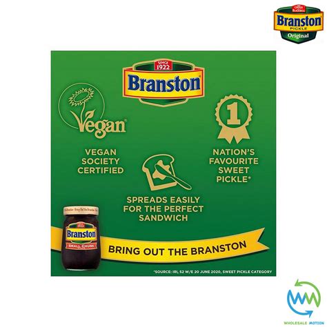 BRANSTON PICKLE Portions SMALL Chunk 23.5g SAUCE Individual Portion ...