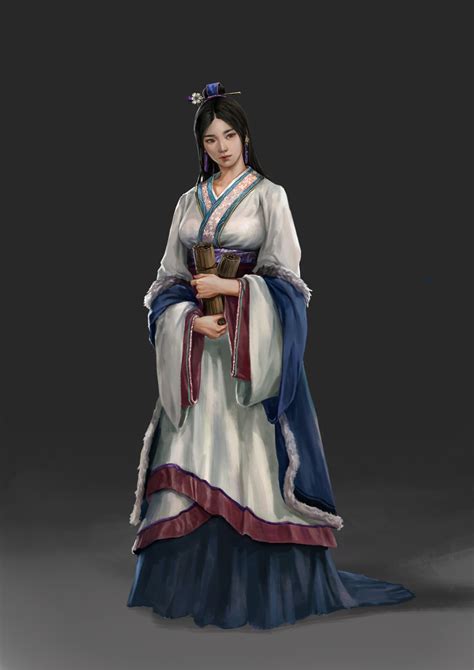 ArtStation - Total War : Three Kingdoms - Cai Yan, Noname - | Total war, Chinese art girl ...