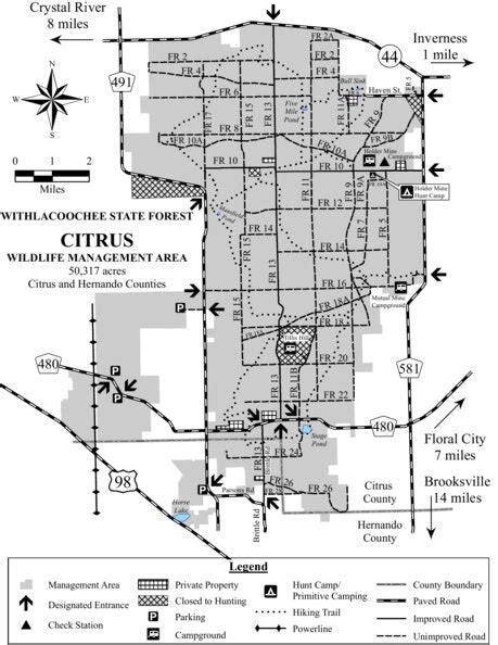 Citrus WMA Brochure Map by Florida Fish and Wildlife Conservation ...